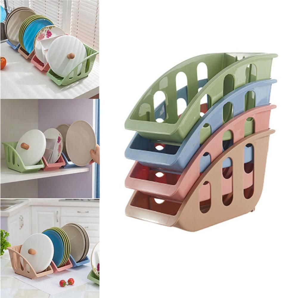 Kitchen Dish Shelf with Card Slot and Drain Holder