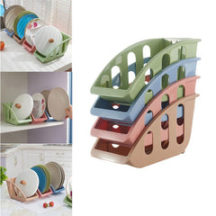 Kitchen Dish Shelf with Card Slot and Drain Holder