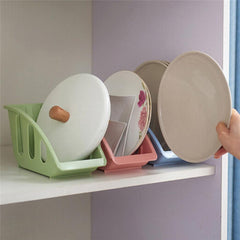 Kitchen Dish Shelf with Card Slot and Drain Holder