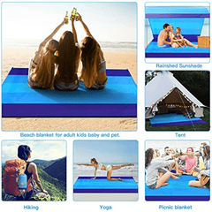Large Beach Blanket Lightweight Waterproof Sandproof Picnic Mat