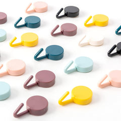 10pcs Self Adhesive Wall Hooks Can Hang Hats Keys Scarves