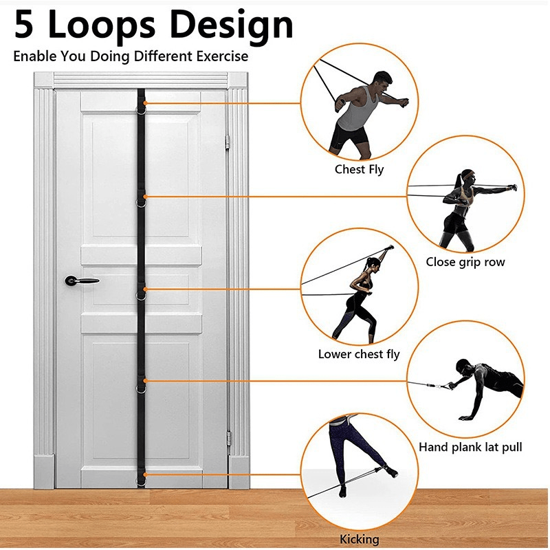 Door Buckle Point Door Anchor Pull Rope for Home Fitness