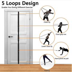 Door Buckle Point Door Anchor Pull Rope for Home Fitness