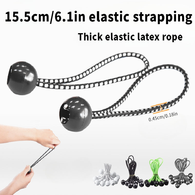 Ball Bungee Cords for Secure Tie Downs - Ideal for Canopies Tarps Camping Gear