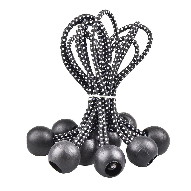 Ball Bungee Cords for Secure Tie Downs - Ideal for Canopies Tarps Camping Gear