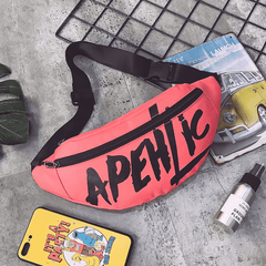 Graffiti Letters Waist Bag Sports Crossbody Bag For Women