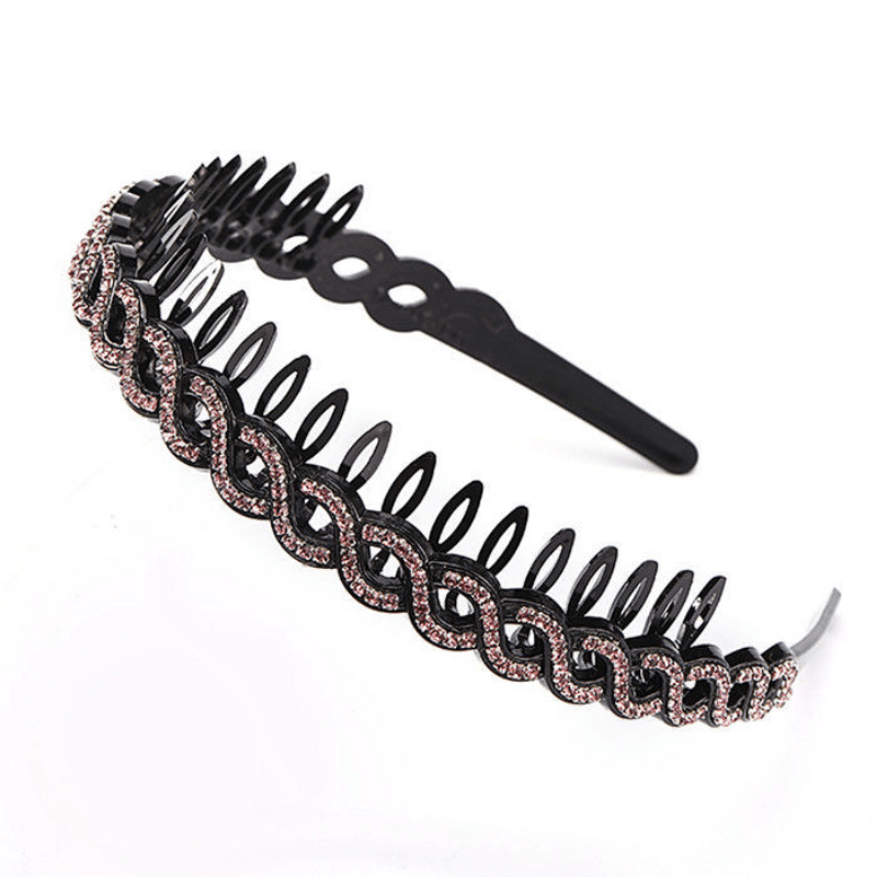 Red Waves Hair Band Anti-Slip Face Washing Hair Clip
