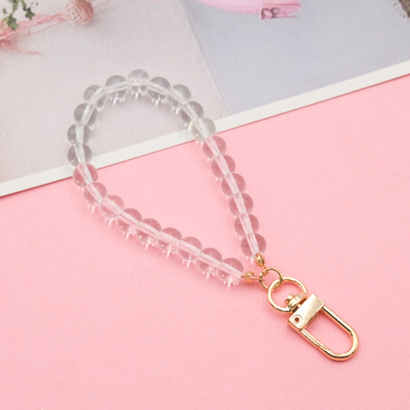 Faux Pearl Keychain Backpack Key Pendant Bag Accessories