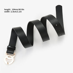 Punk Rhinestone Belt Men's Vintage Bling Cowboy Waist Belt