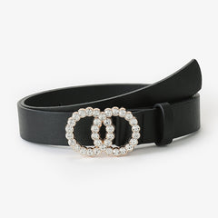 Punk Rhinestone Belt Men's Vintage Bling Cowboy Waist Belt