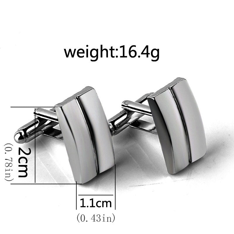 Men's Geometric Sleeve Buckle Cuff Links