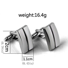 Men's Geometric Sleeve Buckle Cuff Links