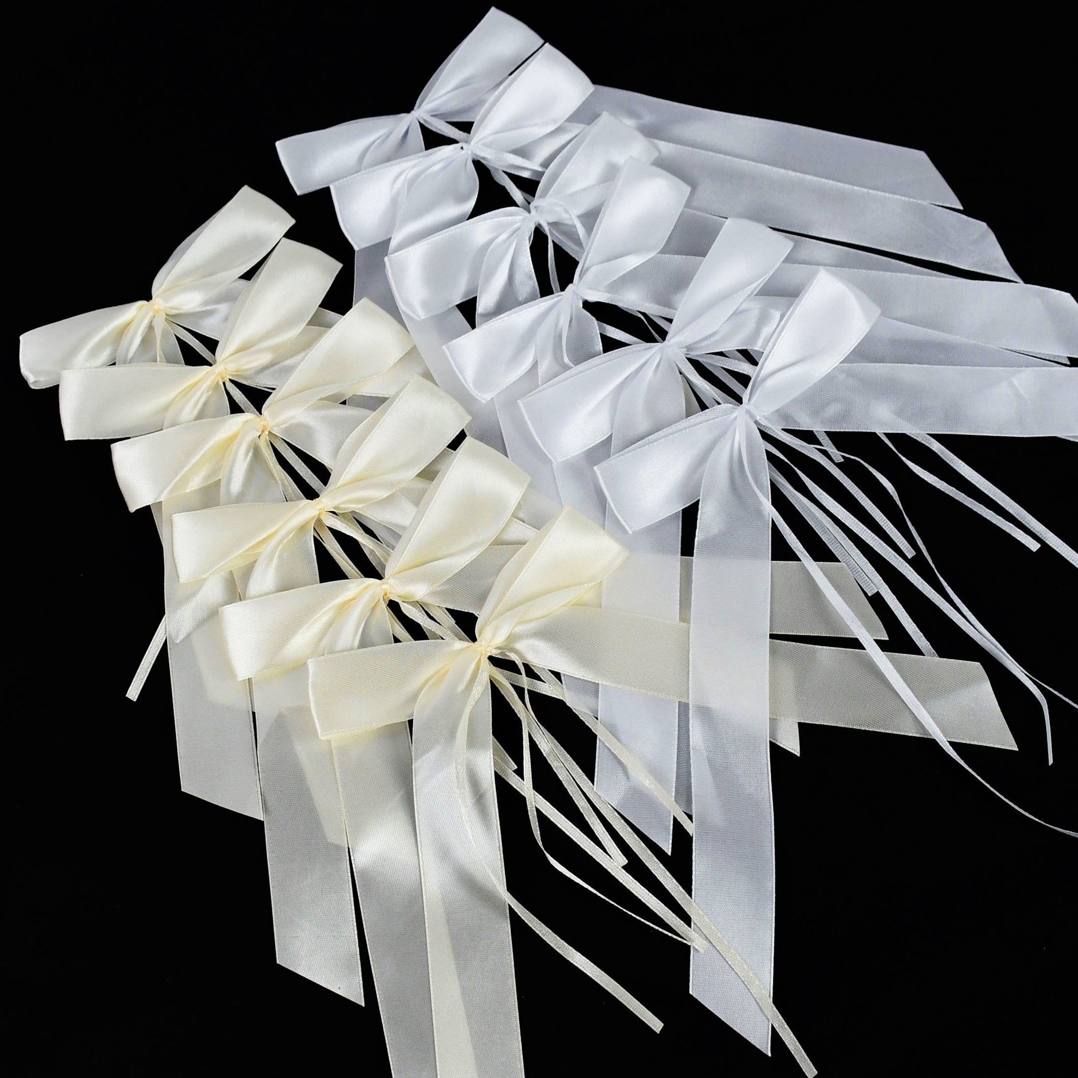50pcs Satin Ribbon Butterfly Wedding Car Decoration Gift