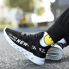 Boys' Lightweight Breathable Athletic Sneakers, Non Slip, Shock Absorbent