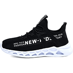 Boys' Lightweight Breathable Athletic Sneakers, Non Slip, Shock Absorbent