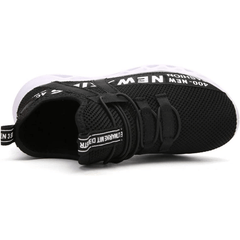 Boys' Lightweight Breathable Athletic Sneakers, Non Slip, Shock Absorbent