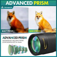 Portable 10 300X40 HD Zoom Telescope Long Range Monocular