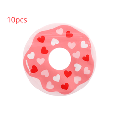 10pcs Cartoon Donut Gift Bags Self Sealing Packaging for Any Occasion