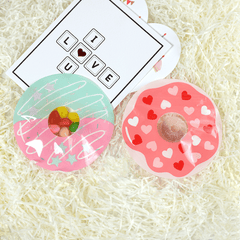 10pcs Cartoon Donut Gift Bags Self Sealing Packaging for Any Occasion