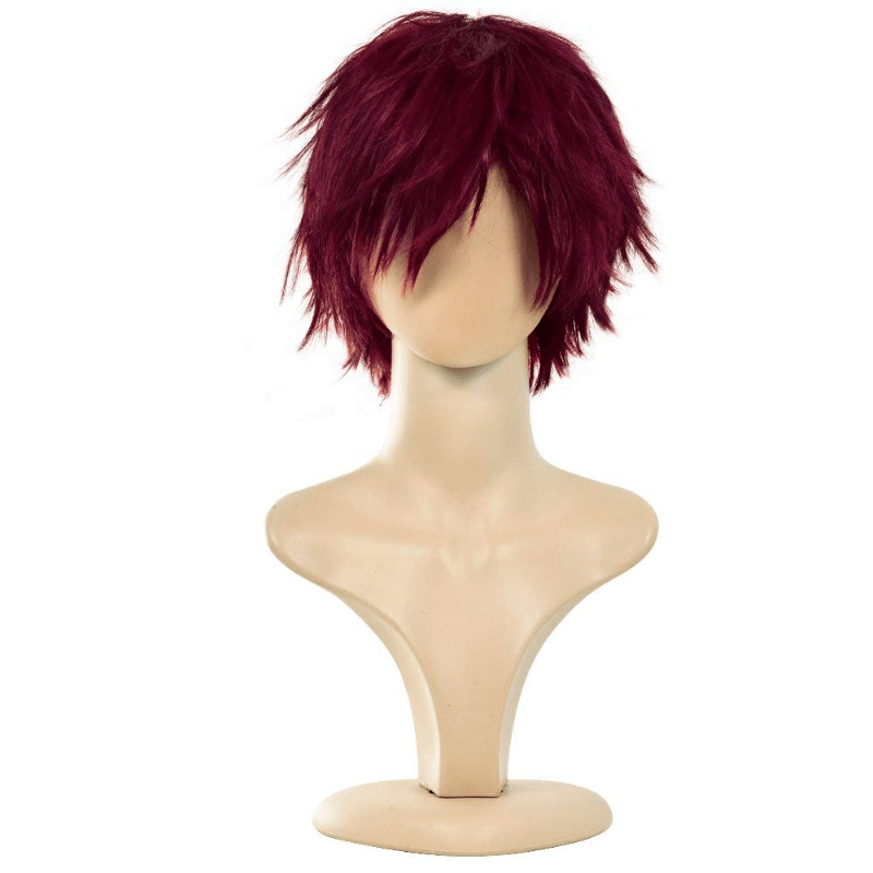 Men's Short Red Hair Wig Costume Cosplay Wig