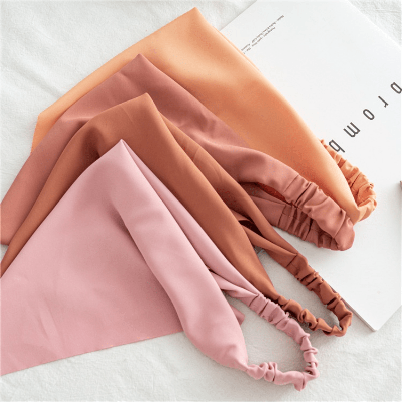 Elastic Bandanas Hair Scarf Head Wrap Headbands Turban Hair Tie