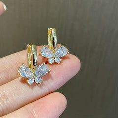 Butterfly Zircon Earrings for Party Girls