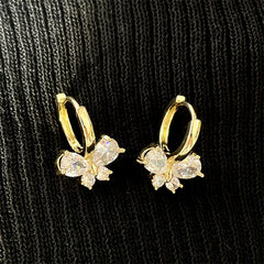 Butterfly Zircon Earrings for Party Girls