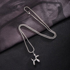Cartoon Balloon Puppy Pendant Necklace for Girls