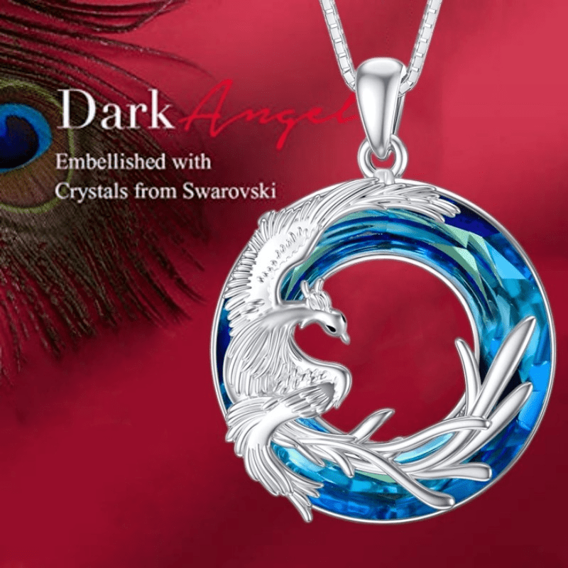 Creative Phoenix Pendant Necklace Decorative Accessories for Girls