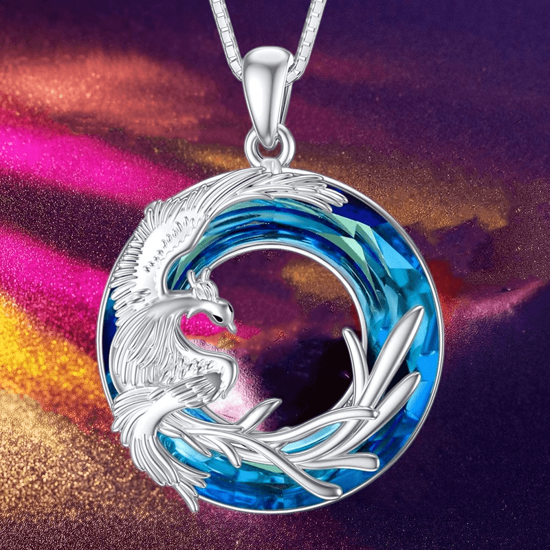 Creative Phoenix Pendant Necklace Decorative Accessories for Girls