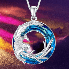 Creative Phoenix Pendant Necklace Decorative Accessories for Girls