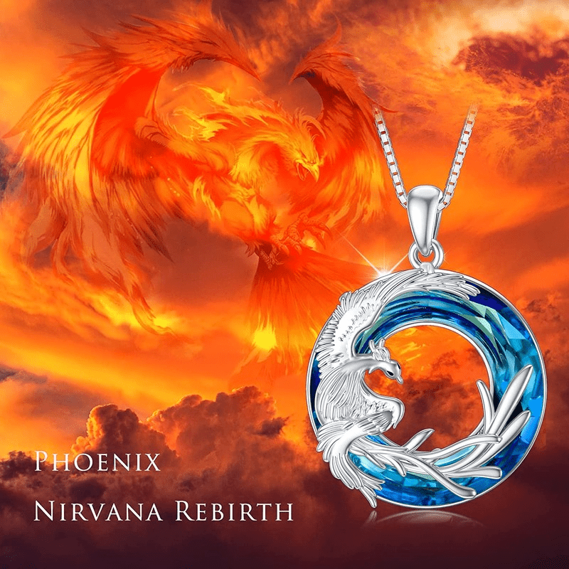 Creative Phoenix Pendant Necklace Decorative Accessories for Girls