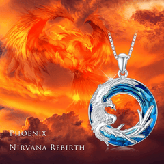 Creative Phoenix Pendant Necklace Decorative Accessories for Girls