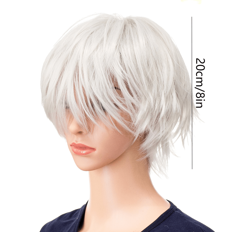 Short Anime Cosplay Wig Handsome Fiber Wig For Men
