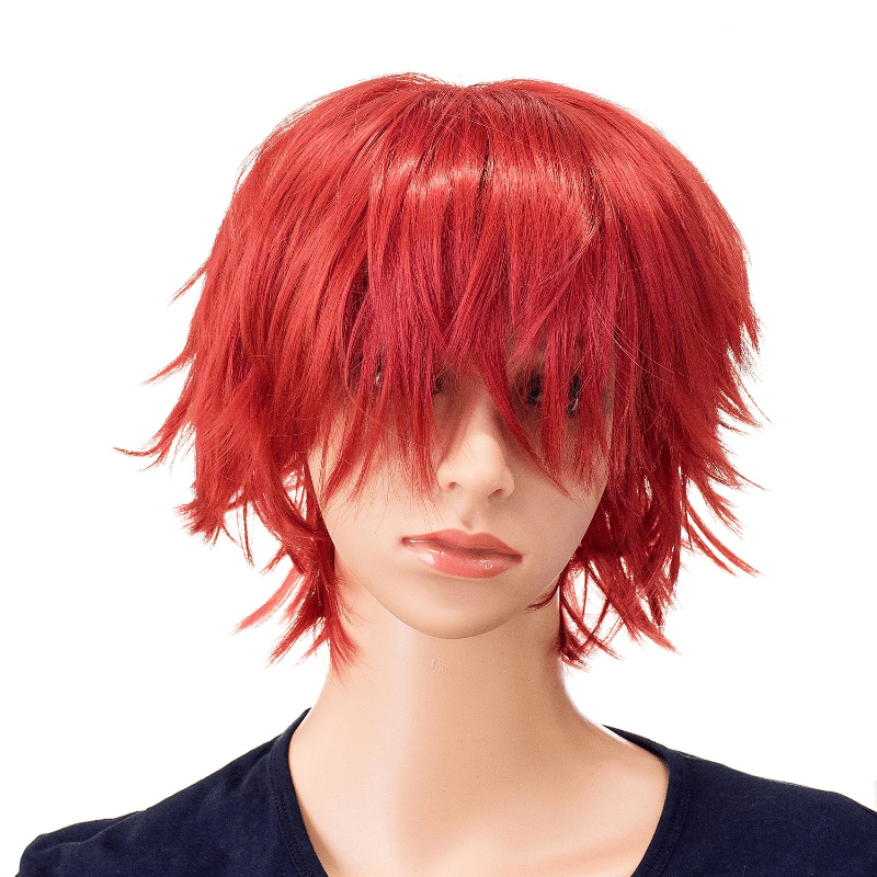 Short Anime Cosplay Wig Handsome Fiber Wig For Men