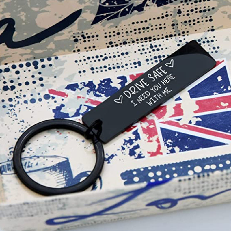 Metal Drive Safe Keychain - Ideal Gift for Him