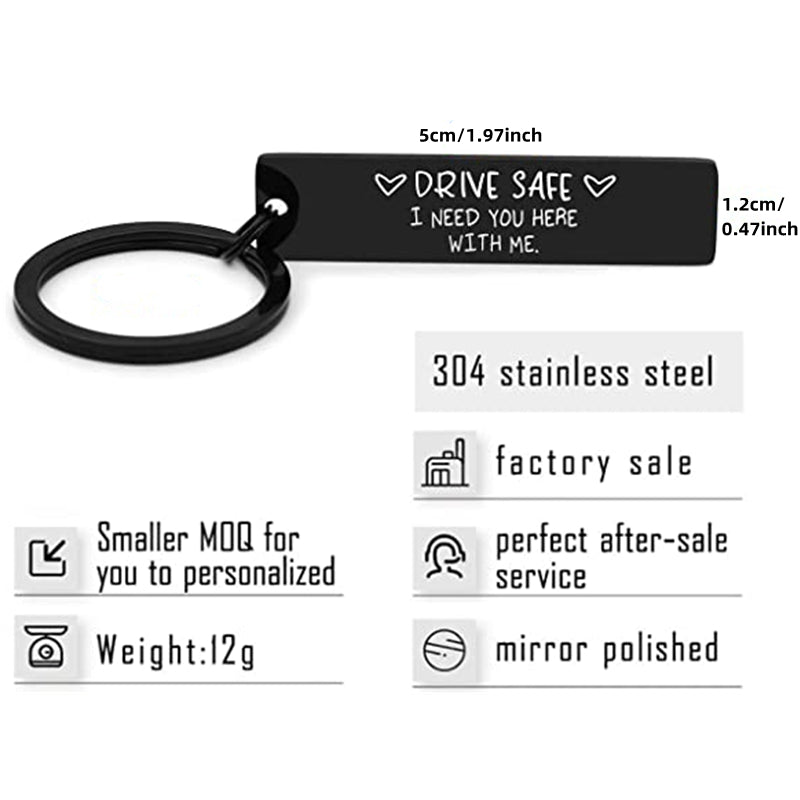 Metal Drive Safe Keychain - Ideal Gift for Him