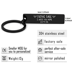 Metal Drive Safe Keychain - Ideal Gift for Him