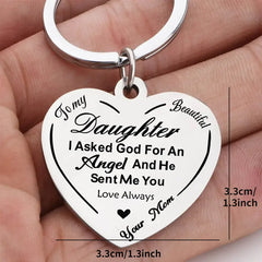 Metal Heart Keyring - Perfect Gift for Daughter