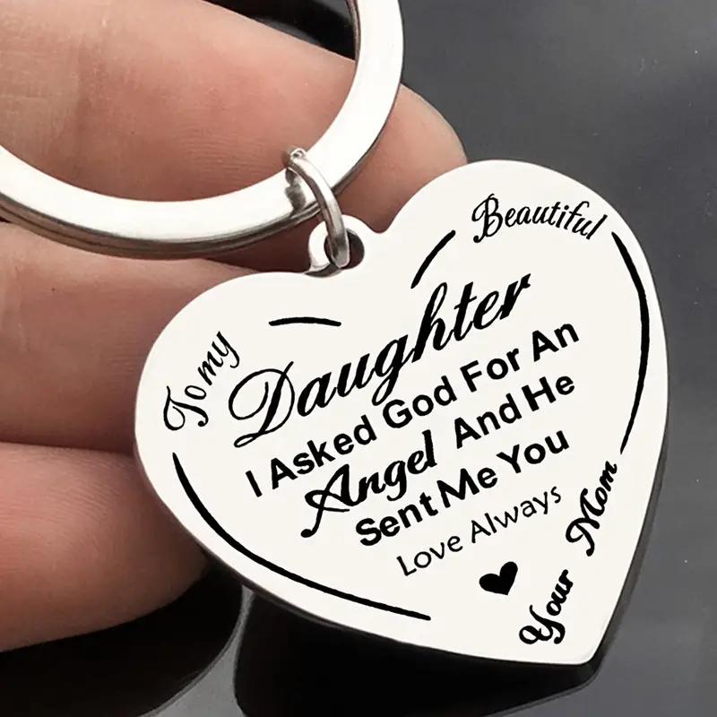 Metal Heart Keyring - Perfect Gift for Daughter