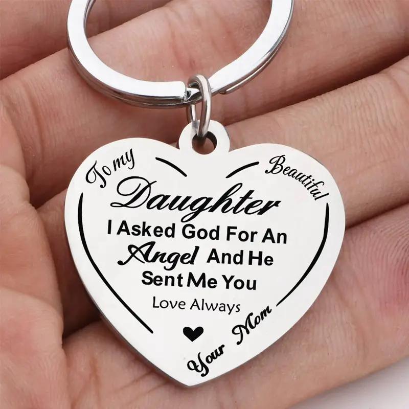Metal Heart Keyring - Perfect Gift for Daughter