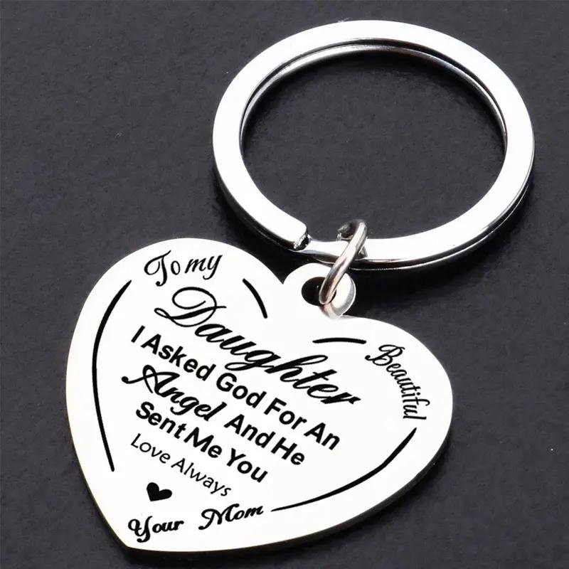 Metal Heart Keyring - Perfect Gift for Daughter