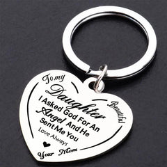 Metal Heart Keyring - Perfect Gift for Daughter