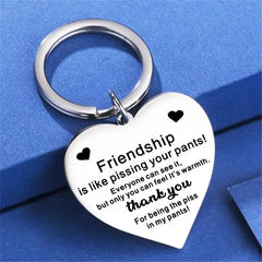 Heartfelt Friendship Keychain - A Meaningful Gift