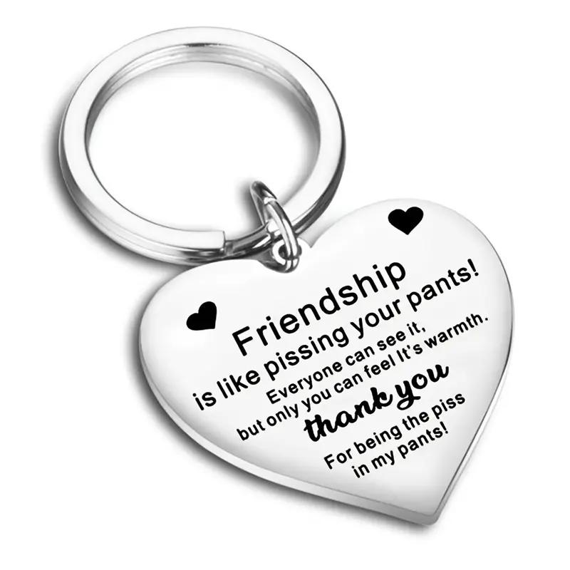 Heartfelt Friendship Keychain - A Meaningful Gift