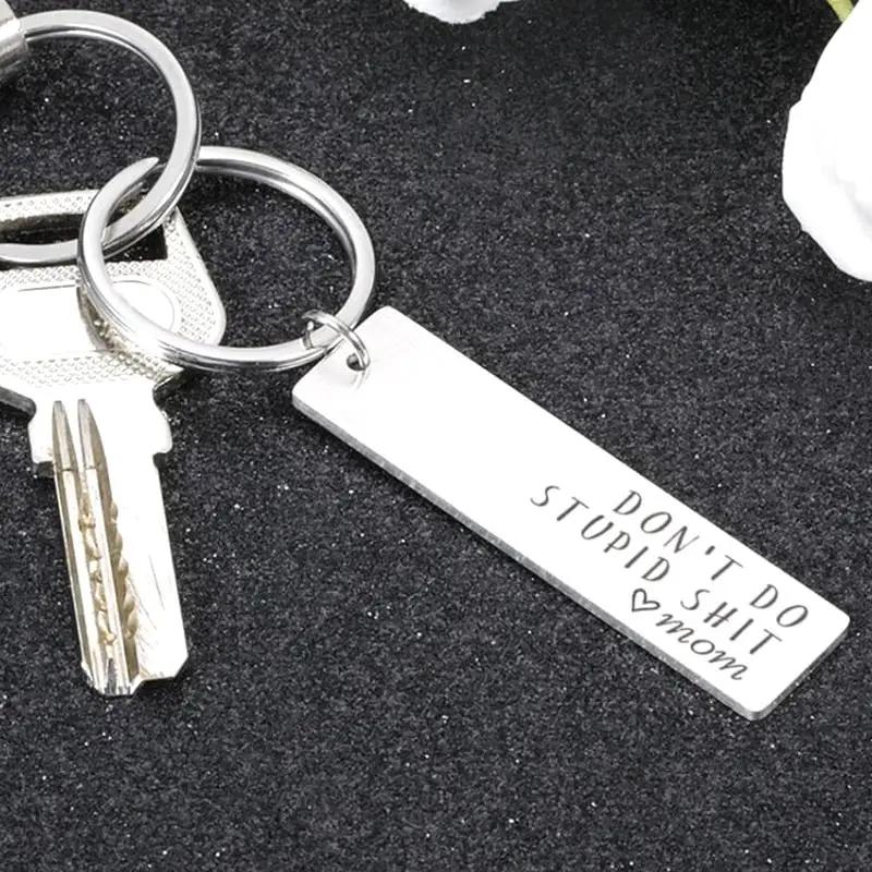 Creative Key Chain Gift for Teenagers - Don't Do Stupid Key Chain