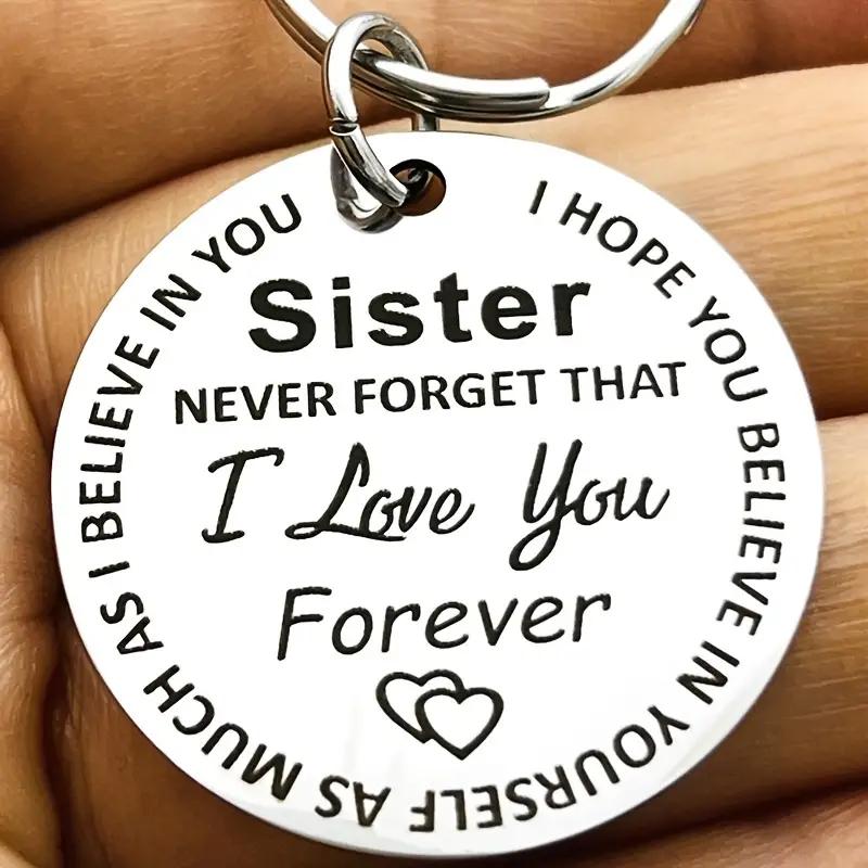Sisters Metal Keyring - Ideal Gift for Her