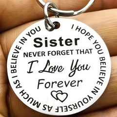 Sisters Metal Keyring - Ideal Gift for Her