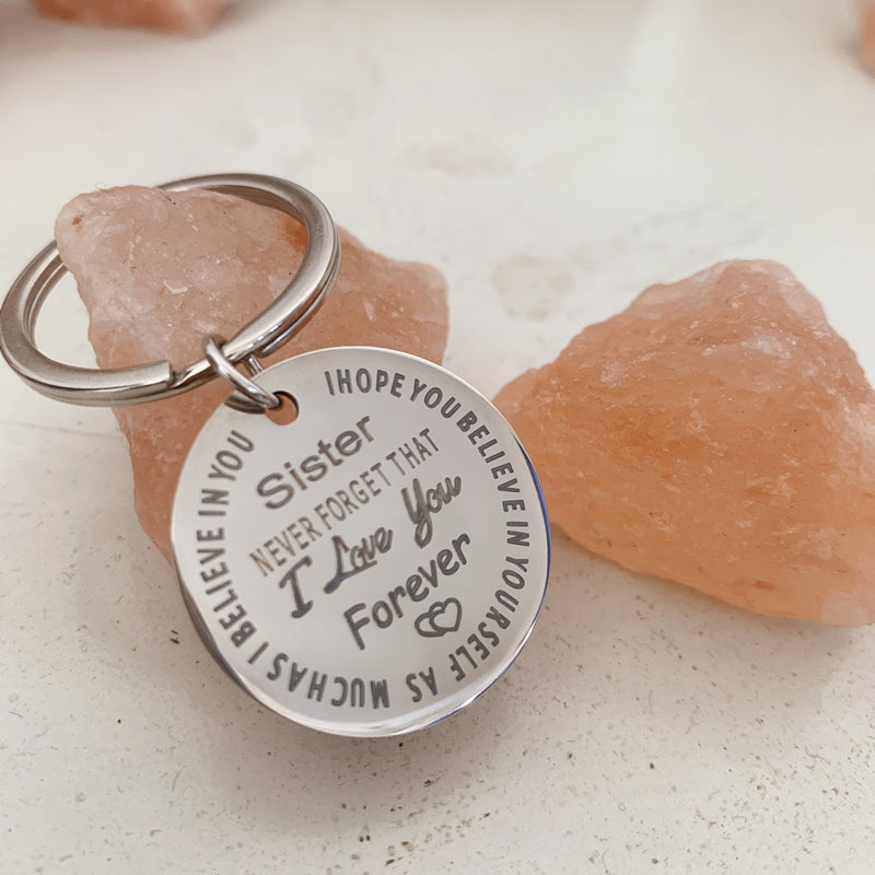 Sisters Metal Keyring - Ideal Gift for Her