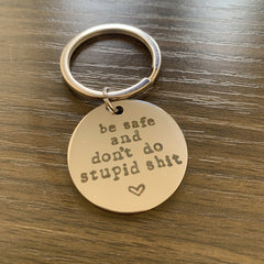 Thoughtful Keychain Gift for Men and Women: Stay Safe and Make Smart Decisions